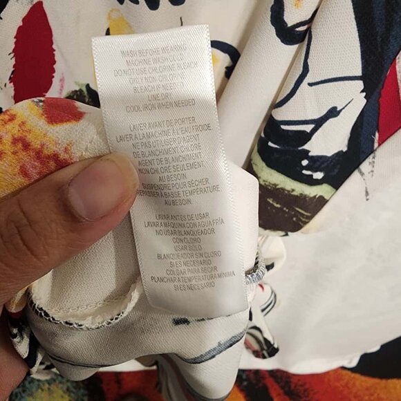 Signature Collection Dress Women Size 2X Multicolor Floral Sleeveless Scoop Neck - Picture 10 of 11